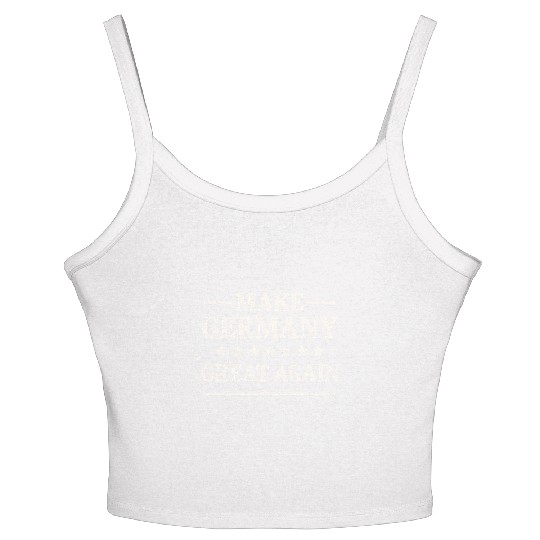 Make Germany Great Again – Vintage Style Stars Women's Spaghetti Strap Tank Top