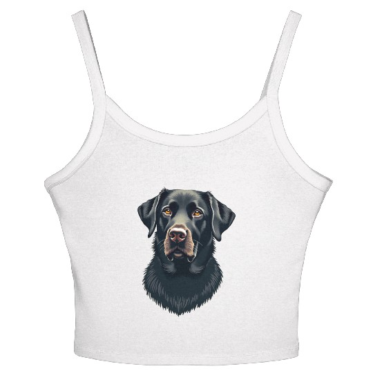 “Labrador Retriever” – Bold & Beautiful Dogs Women's Spaghetti Strap Tank Top