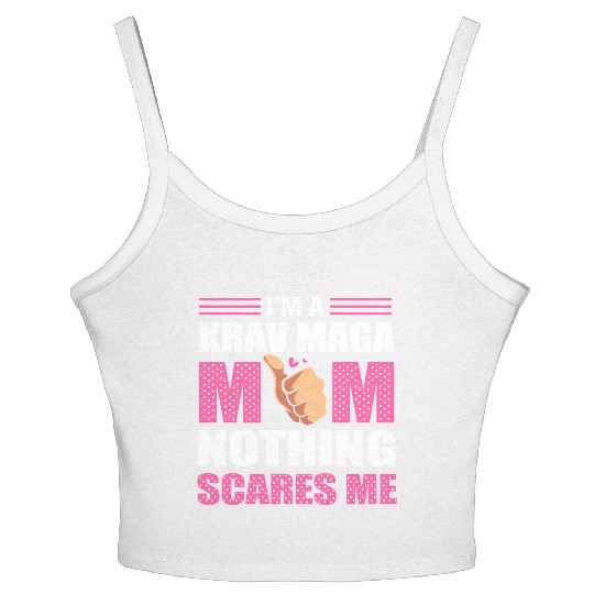 Krav Maga Mom Israel Martial Arts Women's Spaghetti Strap Tank Top