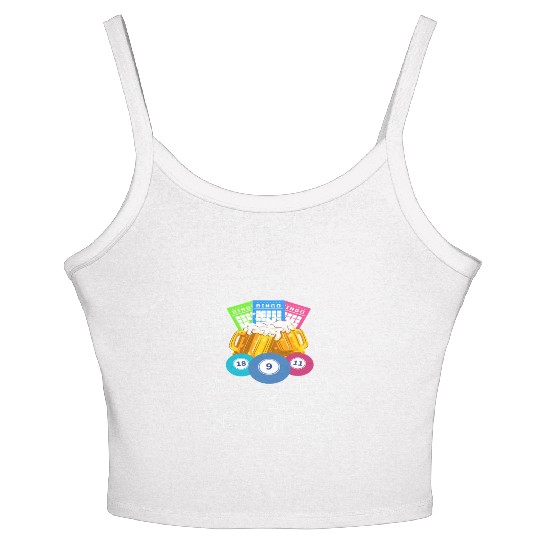Bingo I Like To Party And By Party I Mean Women's Spaghetti Strap Tank Top
