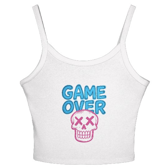 GAME OVER GLOW Women's Spaghetti Strap Tank Top