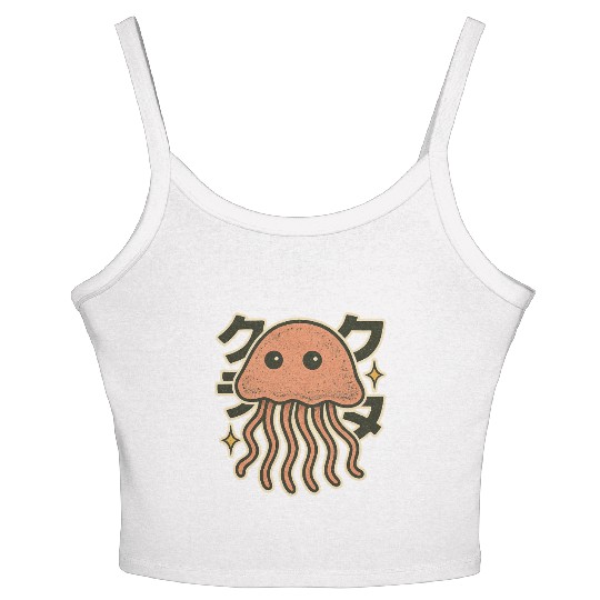 Kawaii Jellyfish Japanese Women's Spaghetti Strap Tank Top
