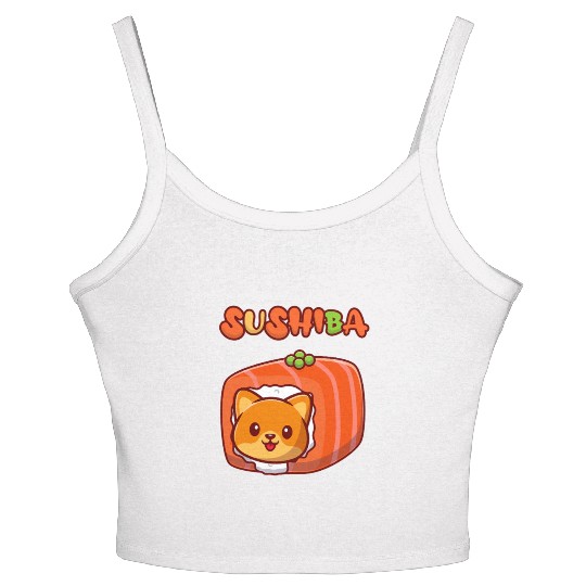 Shiba Inu - Sushiba Women's Spaghetti Strap Tank Top