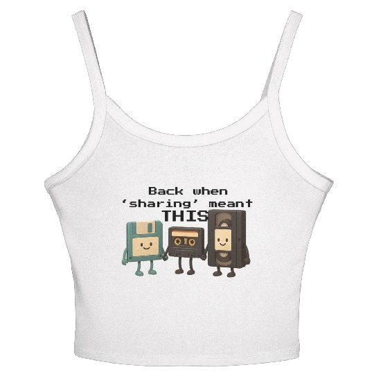 OG Viral Crew, Floppy Disk Cassette Tape VHS Women's Spaghetti Strap Tank Top