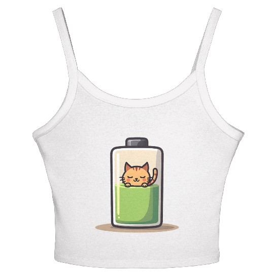 Cat Nap Battery Women's Spaghetti Strap Tank Top