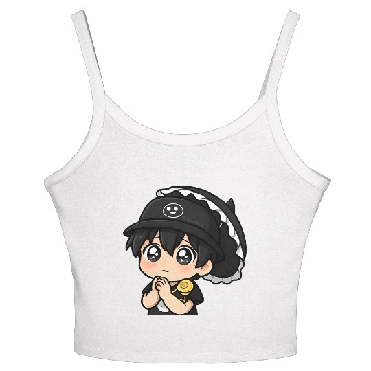 Chibi Joneda Plead Women's Spaghetti Strap Tank Top