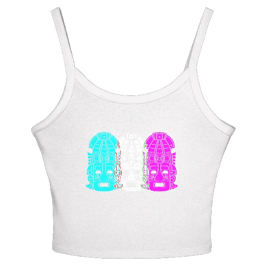 Mayan And Aztec Symbol Aztec Inca Women's Spaghetti Strap Tank Top