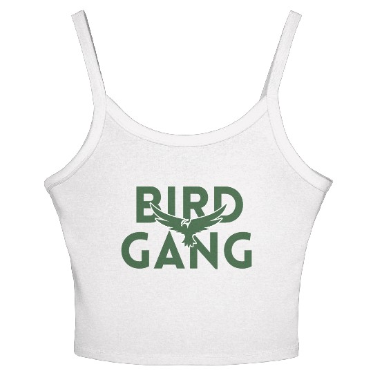 Bird Gang Bold Logo Design Women's Spaghetti Strap Tank Top