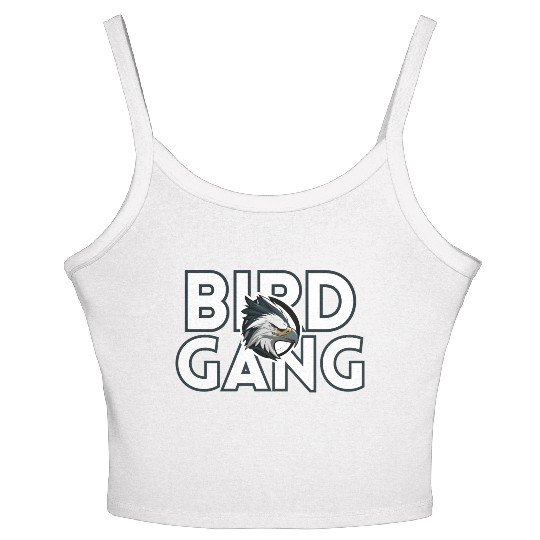 Eagle Head Bird Gang Logo Design Women's Spaghetti Strap Tank Top