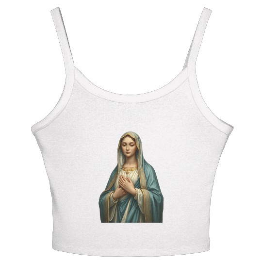 Madonna and Child Divine Embrace Women's Spaghetti Strap Tank Top
