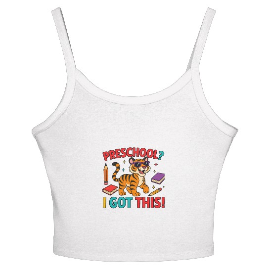 Tiger Cub Women's Spaghetti Strap Tank Top – Preschool I Got This School Women's Spaghetti Strap Tank Top