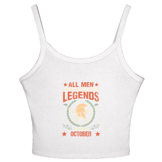 Sparta Legend Born in October Women's Spaghetti Strap Tank Top
