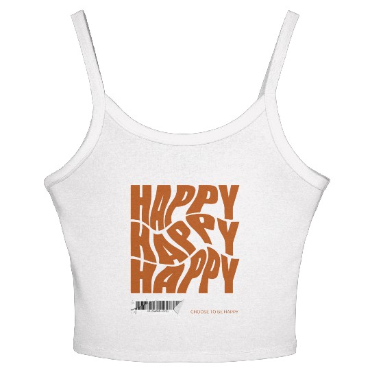 Choose Happy Women's Spaghetti Strap Tank Top