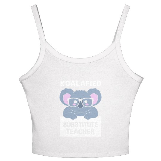 Substitute Teacher Koala School Teaching Women's Spaghetti Strap Tank Top