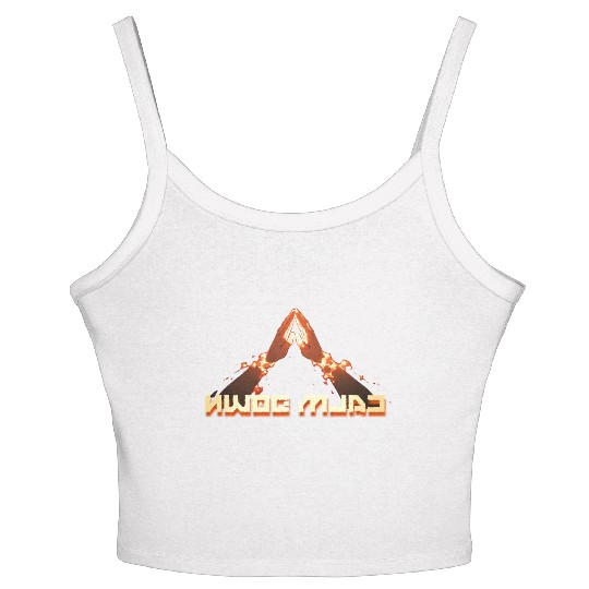 Calm Down! Mirror Image: cool reverse typography Women's Spaghetti Strap Tank Top