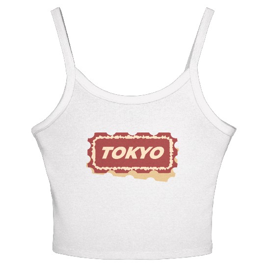 Tokyo Travel Ticket Women's Spaghetti Strap Tank Top