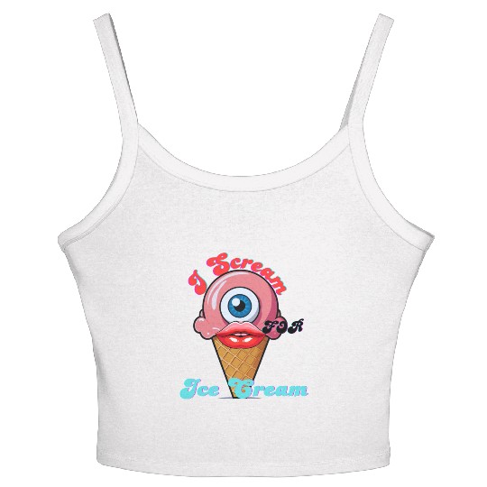 I Scream Women's Spaghetti Strap Tank Top