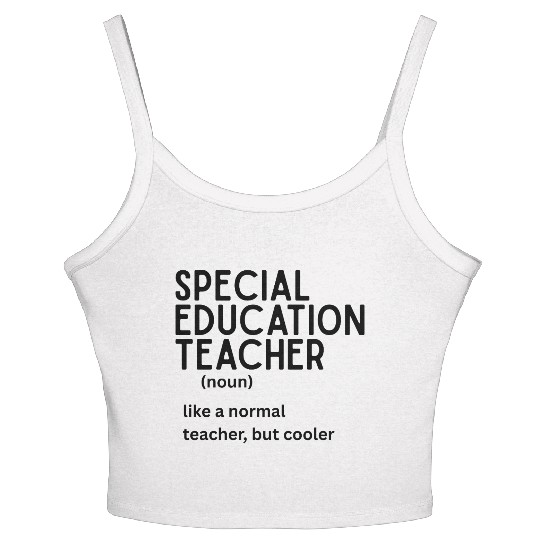 special education teacher Definition Women's Spaghetti Strap Tank Top