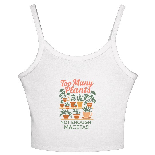 Plantita Latina Plant Mom Plantita Life Hispanic Women's Spaghetti Strap Tank Top