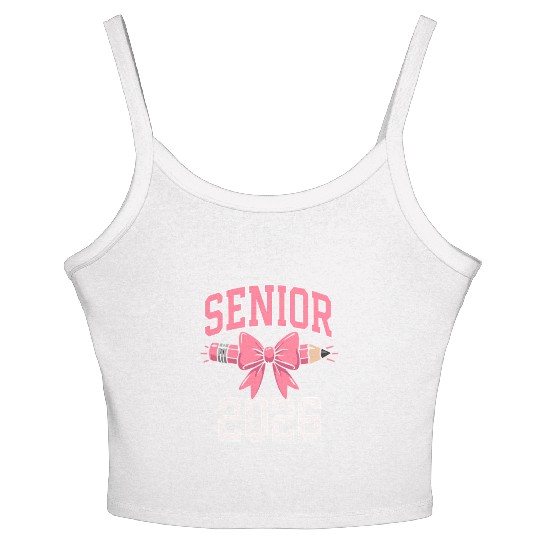 Class Of 2026 Senior Back To School Graduation 26 Women's Spaghetti Strap Tank Top