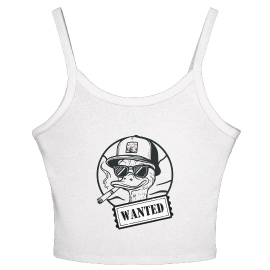 Urban Duck Graffiti Women's Spaghetti Strap Tank Top Design