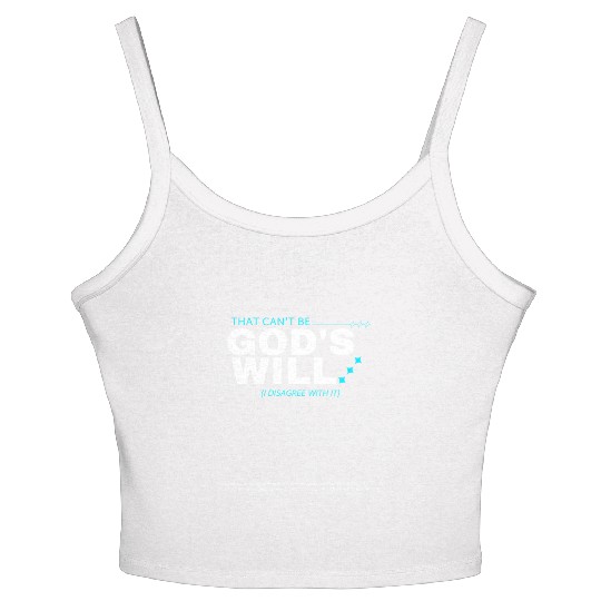 Y2K Sarcastic Religious Meme Quote Women's Spaghetti Strap Tank Top