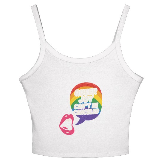 Queer Pride Queer Joy LGBTQ+ Affirmation Trans Women's Spaghetti Strap Tank Top