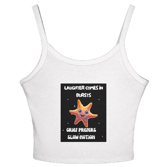 Whimsical Starfish with Playful Quotes Women's Spaghetti Strap Tank Top