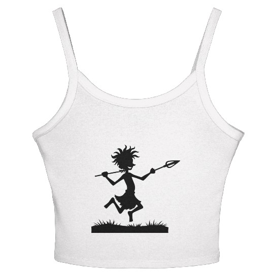 Whimsical Fairy Tale Character Illustration Women's Spaghetti Strap Tank Top