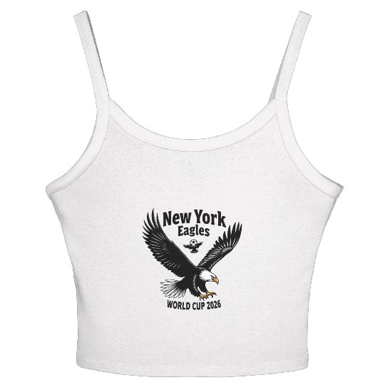 Patriotic Eagle Soccer Women's Spaghetti Strap Tank Top – USA World Cup 2026