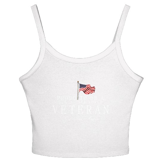 Proud To Be A US Air Force Veteran Women's Spaghetti Strap Tank Top