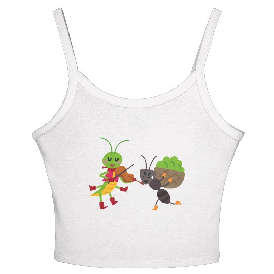 Work Hard, Play Loud – Ant & Cicada LifeTee Women's Spaghetti Strap Tank Top