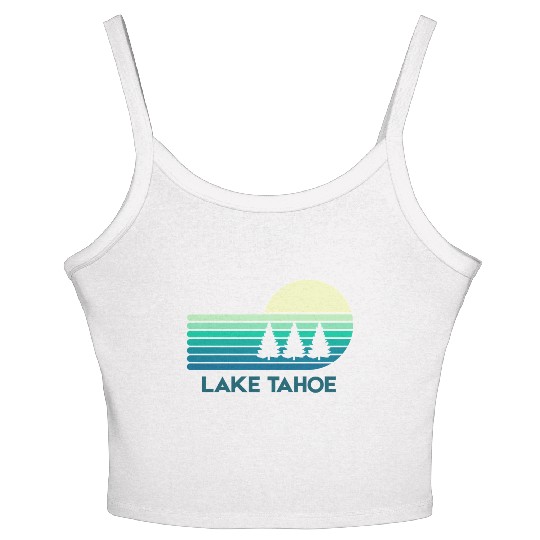 Lake Tahoe California Women's Spaghetti Strap Tank Top