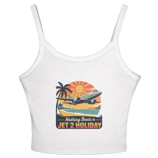 Nothing beats a Jet2 Holiday Tropical Sunset Scene Women's Spaghetti Strap Tank Top