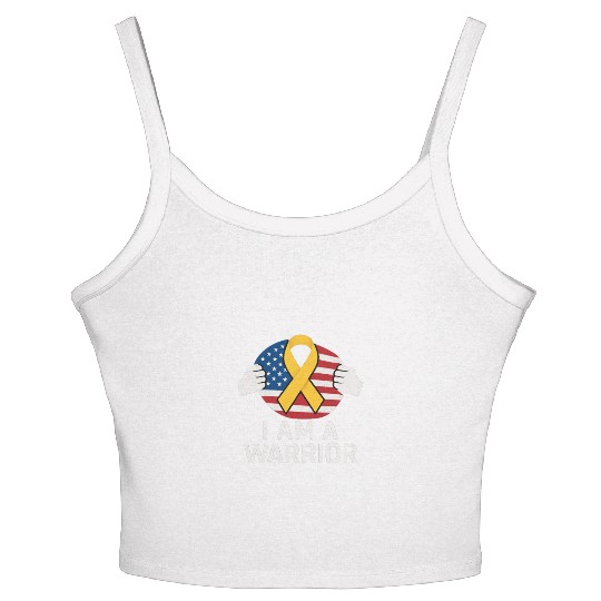 American Warrior of Strength & Awareness Women's Spaghetti Strap Tank Top