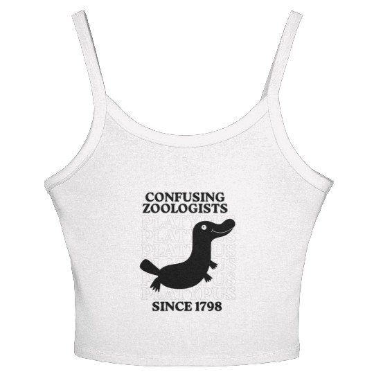 Confusing Zoologists Since 1798 Funny Platypus Women's Spaghetti Strap Tank Top