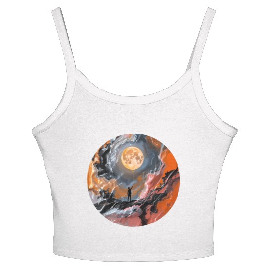 Balloon Moon Magic Women's Spaghetti Strap Tank Top