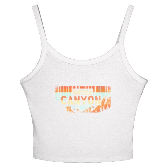 Bryce Canyon US National Park Vintage Women's Spaghetti Strap Tank Top