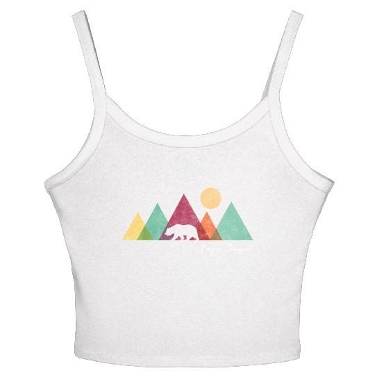 Bryce Canyon National Park Colorful Bear Mountains Women's Spaghetti Strap Tank Top