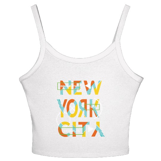 Urban Brooklyn State Love New york city Women's Spaghetti Strap Tank Top