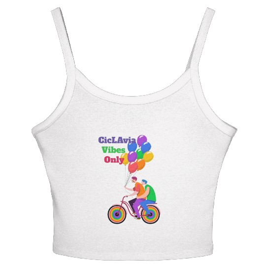 Los Angeles Open Streets Cycling Women's Spaghetti Strap Tank Top