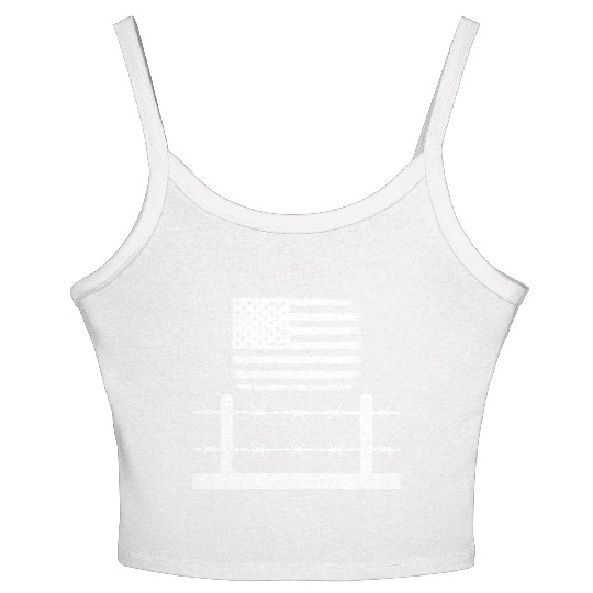 Barbed wire America Women's Spaghetti Strap Tank Top