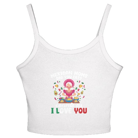 Mexican Moms Abuelita Grandma Food Gift Women's Spaghetti Strap Tank Top