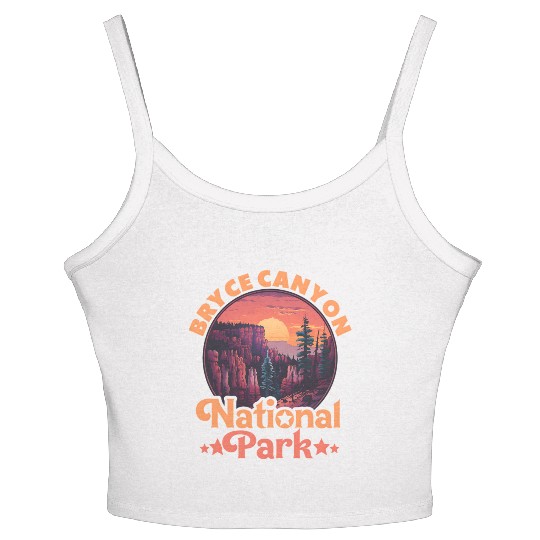 Sunset Over Canyon National Park Women's Spaghetti Strap Tank Top