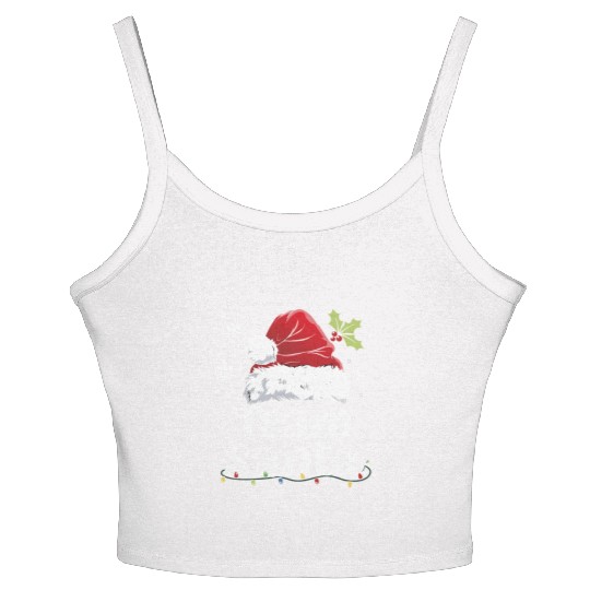 Team Santa Holiday Christmas Design Women's Spaghetti Strap Tank Top