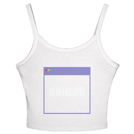 Inspirational Self Love Design Women's Spaghetti Strap Tank Top