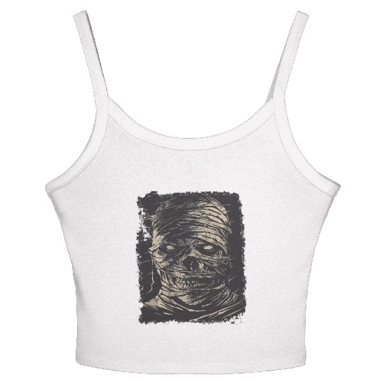 Halloween Scary Mummy  Women's Spaghetti Strap Tank Top
