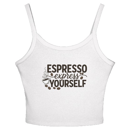 Coffee Motivation Inspirational Design Women's Spaghetti Strap Tank Top