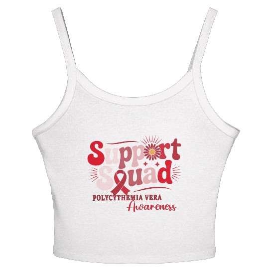Polycythemia Vera Support Squad Design Women's Spaghetti Strap Tank Top