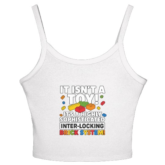 Master Builder Brick System Toys Party Women's Spaghetti Strap Tank Top